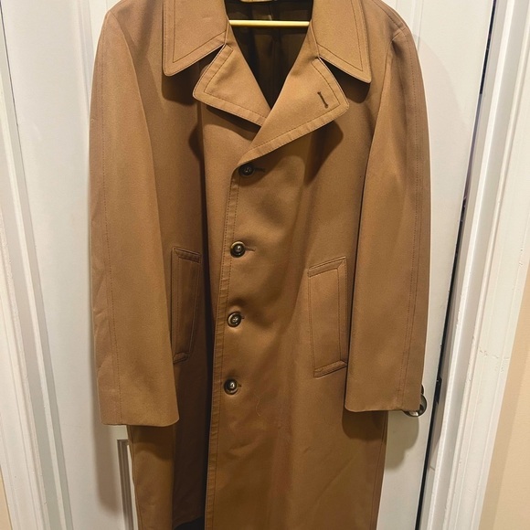 London Fog Jackets & Coats | Vintage | Men’s full length tan trench coat 42R - Picture 12 of 12